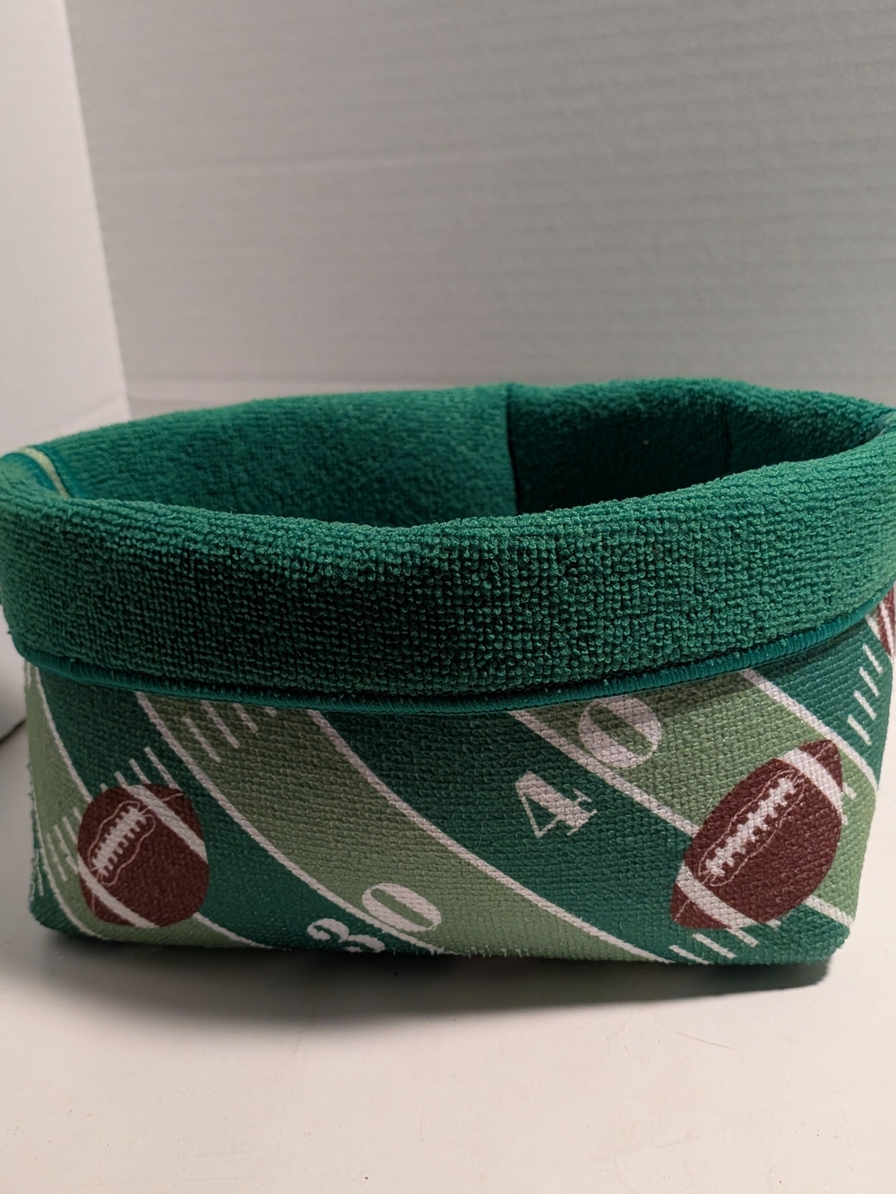 Green Football Field Storage Basket